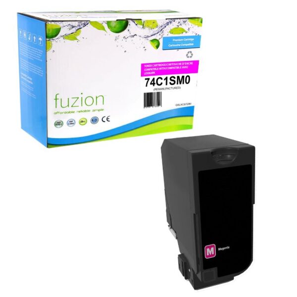 Lexmark 74C1SM0 Remanufactured Toner - Magenta