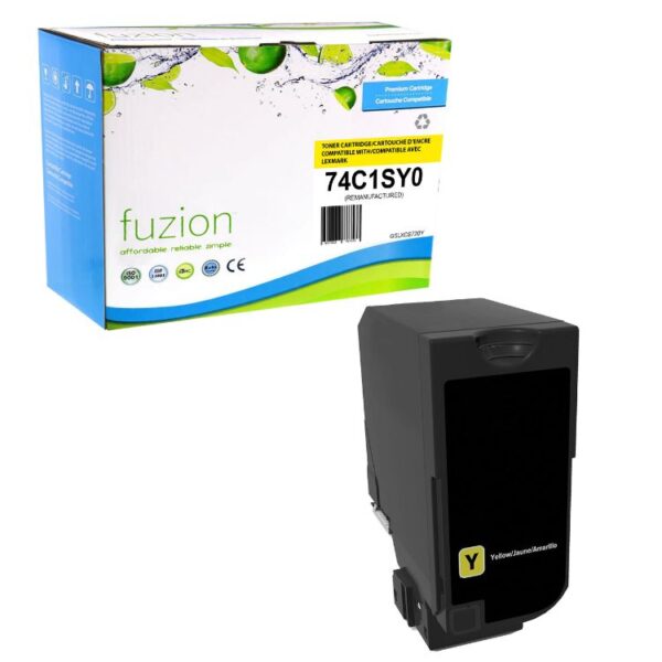 Lexmark 74C1SY0 Remanufactured Toner - Yellow